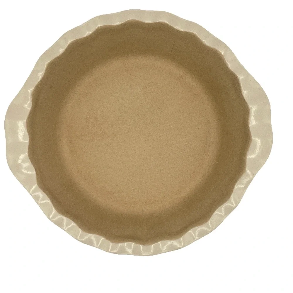 Pampered Chef Family Heritage Stoneware Scalloped Pie Plate 9